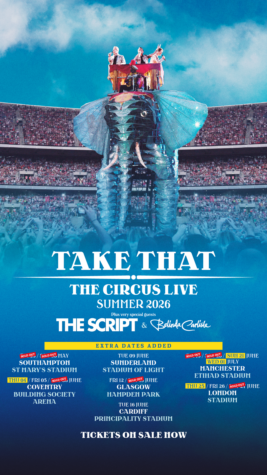 Take That UK Tour Advertising Campaign